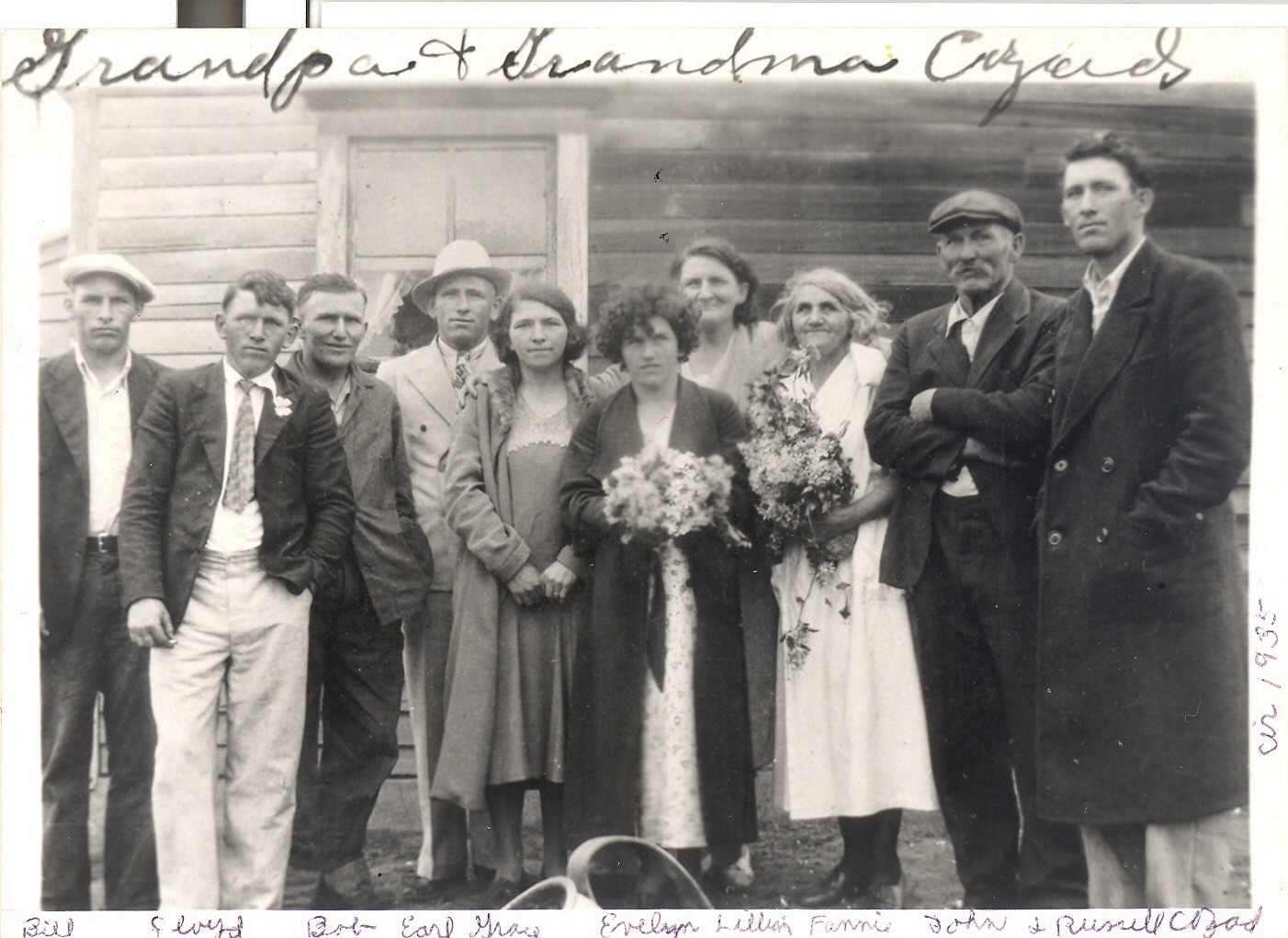 John and Fannie Cozad and family abt. 1935